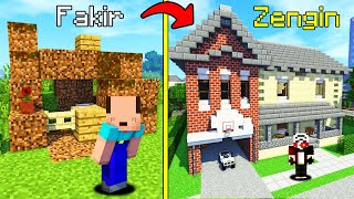 BALON KAFA İLE KÖYDEN KOVULDUK  ZENGİN VS FAKİR  Minecraft