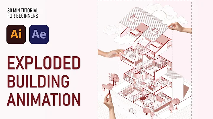 EASY EXPLODED BUILDING DIAGRAM Animation Tutorial in After Effects for Beginners