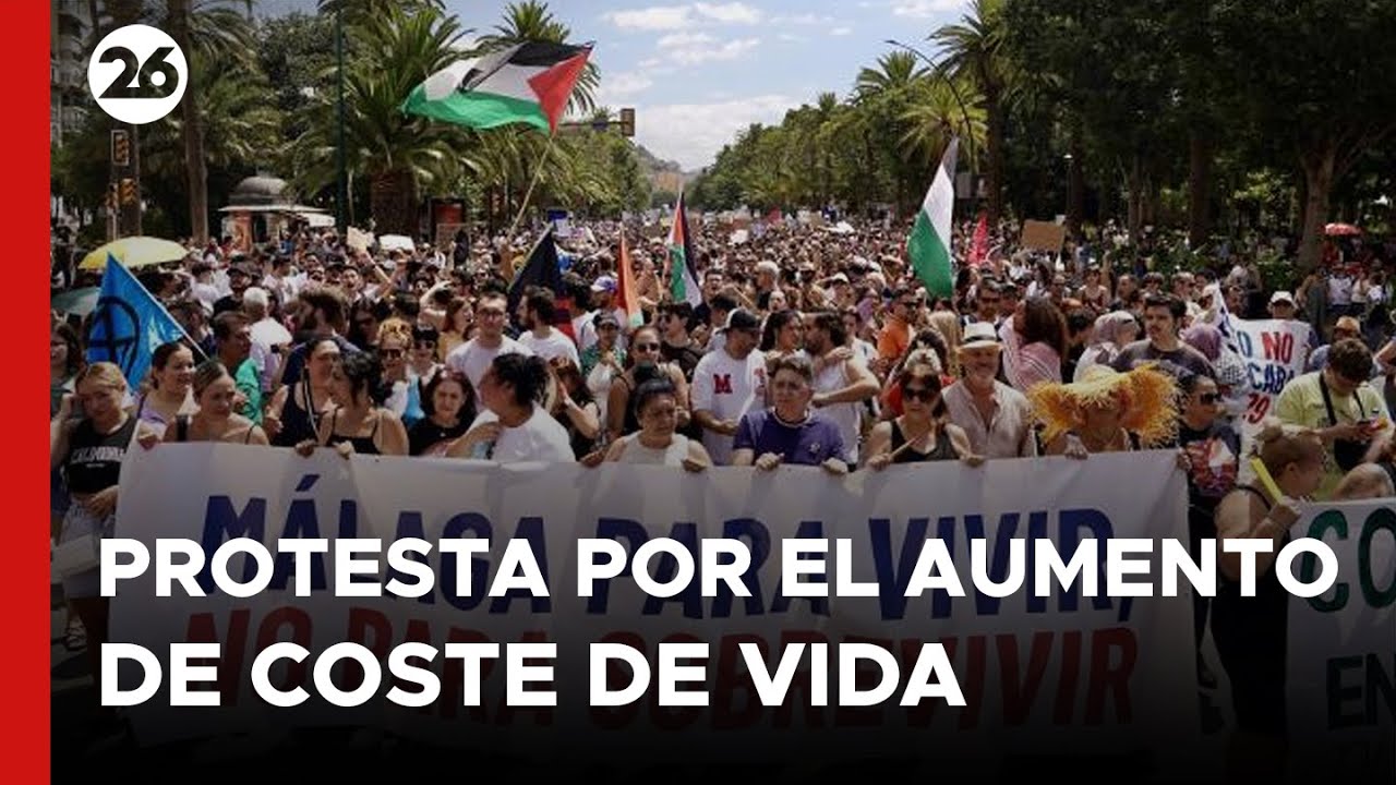 ESPAÑA | Protesta por el aumento del costo de vida en Málaga