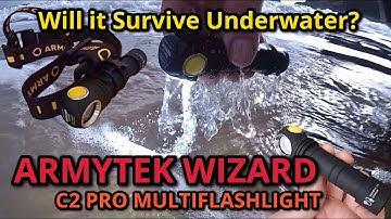ARMYTEK: WIZARD C2 PRO: MULTIFLASHLIGHT: REVIEW: Will it Survive Underwater? 🤔🔦🌊