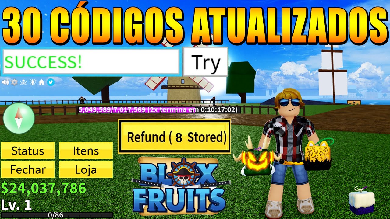 SAIU!! TODOS OS CÓDIGOS SECRETOS DE RESET STATUS DO BLOX FRUITS 