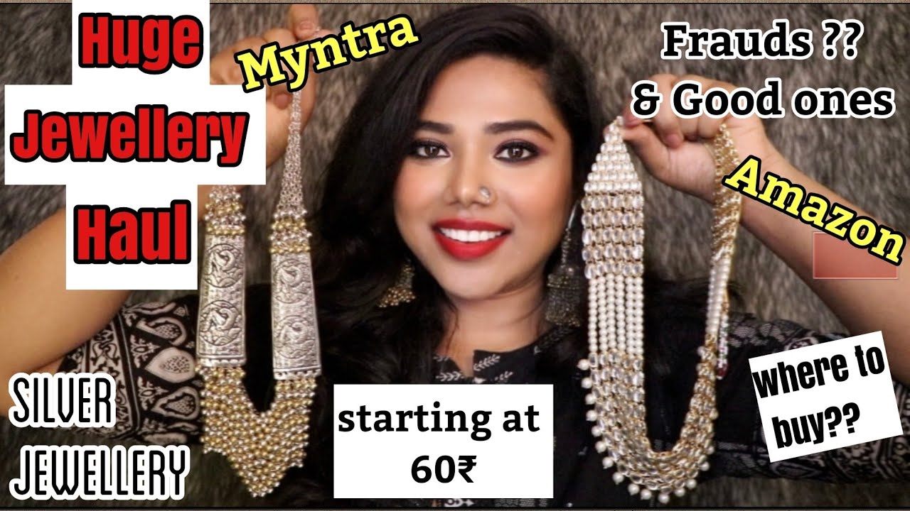 HUGE & AFFORDABLE INDIAN JEWELLERY HAUL!! (Silver jewellery) Shamvi Krishna ✅