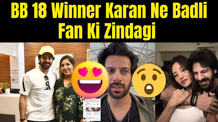 Bigg Boss 18 Winner Karan Veer Ne Badali Es Fan Ki Zindagi, Karan Hue Emotional.#karanveermehra#bb18