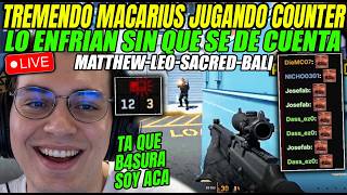 Es un MACARIUS jugando COUNTER😆MATTTHEW no SABE ni x DONDE lo ENFRIAN a cada rato🤣FULL RISAS