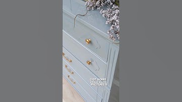 How to Paint High Gloss on Furniture #shorts #diy #tutorial