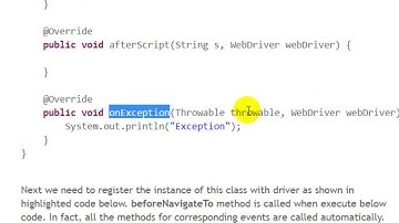 How to use event listeners in Selenium