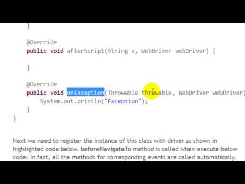 How to use event listeners in Selenium