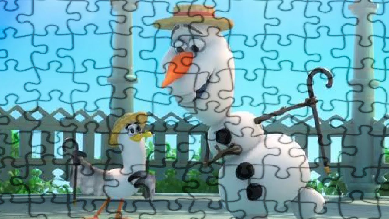Disney Puzzle Games FROZEN 2 Rompecabezas de Olaf - Kids Learning Toys ...