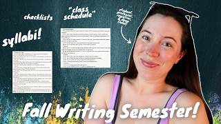 How to craft your own writing semester! 📝 syllabi, themed checklists, subgoals, & more!