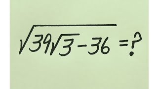 A Very Nice Radical Simplification Question Easy Tricky Solution Olympiad Mathematics