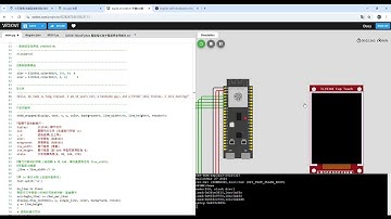 esp32 s3 ILI9341 字體8x8顯示文字自動換行V1   Wokwi ESP32, STM32, Arduino Simulator   Google Chrome 2025 02 14