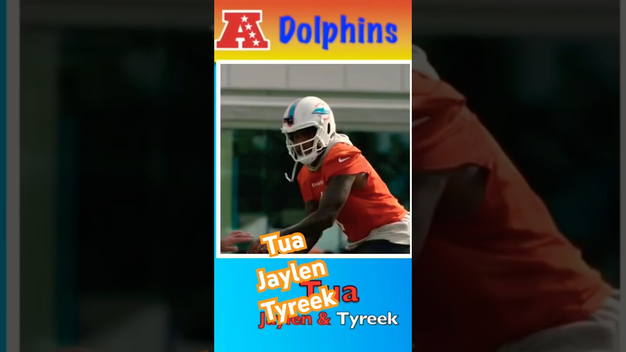Tua Tagovailoa with Waddle and Tyreek Gel At #Miamidolphins #NFL #trainingcamp
