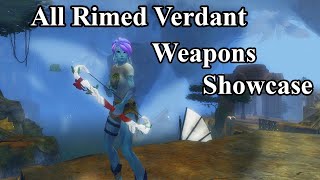 GW2 All Rimed Verdant Weapons Showcase