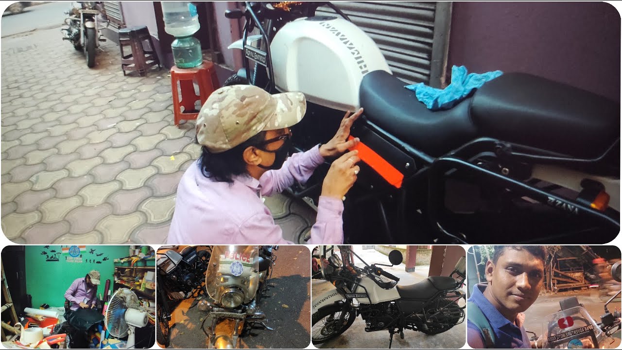 Best Bike Sticker Shop South Kolkata Royal Enfield Himalayan and Bajaj Avenger 220