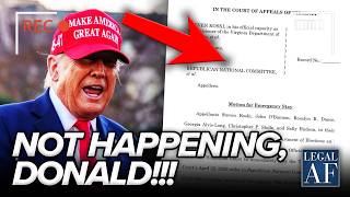 🚨 Trump SMACKED with EMERGENCY FILING He FEARED MOST