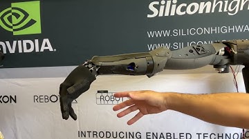 Visual control of robot #arm HOPE1 and #robot #hand V2 #DexHand