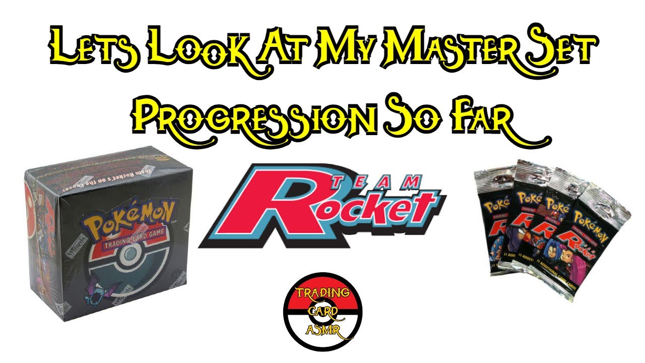 My Pokémon Team Rocket Master Set Collection Progress So Far