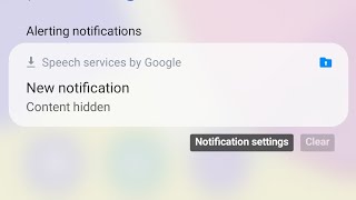 how to  turn off | remove speech service by google notification | notification content hidden