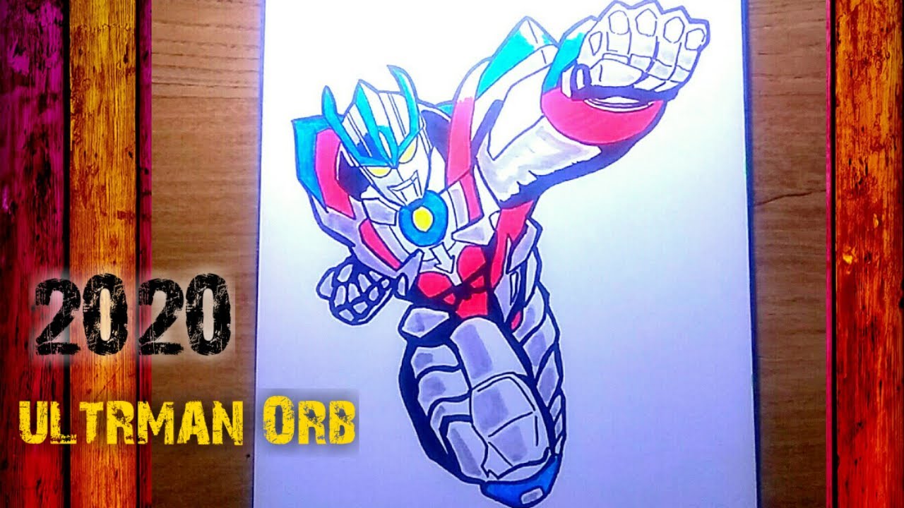 Cara menggambar ultraman orb  Badai drawing ultraman  orb  