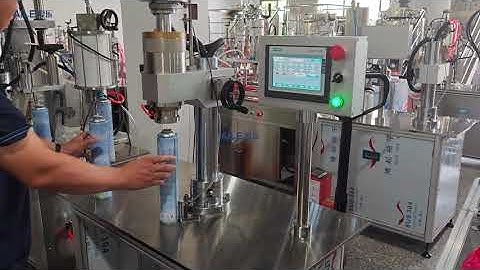 Semi Automatic Oxygen Aerosol Filling Machine  Test Run & Performance Demo
