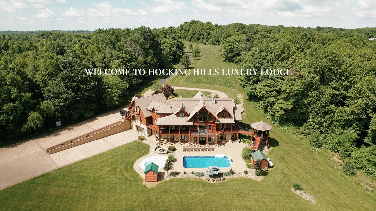 HOCKING HILLS LUXURY LODGE WALKTHROUGH | Airbnb Video