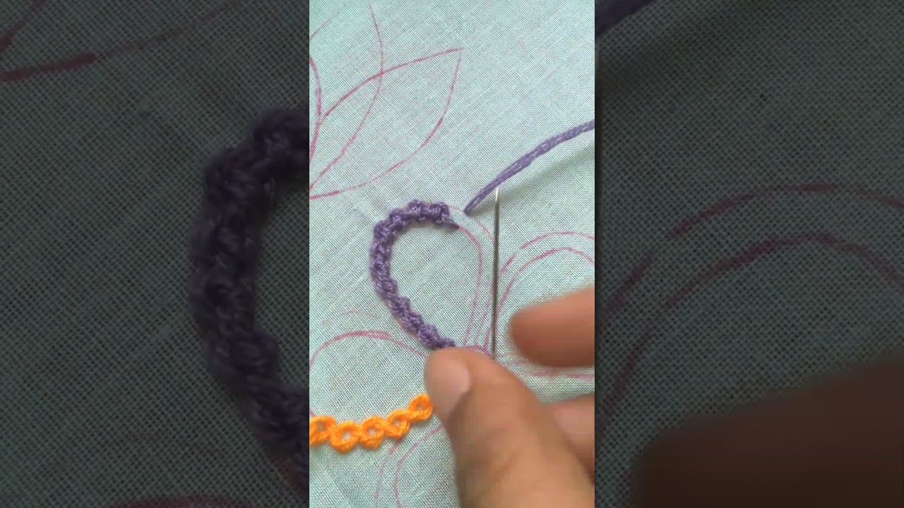 beautiful flower embroidery🪡🪡 