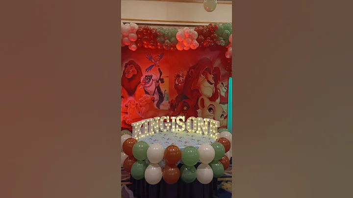Lion king birthday decoration..#lionking #birthday #decoration #shorts #shortsfeed #viralvideo