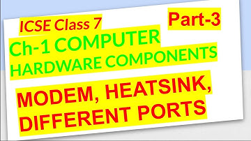 CLASS 7 CH-1 COMPUTER HARDWARE COMPONENTS Part-3