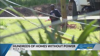 Hundreds still without power in Rock Hill two days after storm