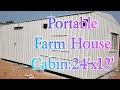 Portablecontainersportable cabins 24x12portable farm house cabin