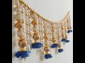 How to make a Pearl Bandhanwar, Diwali Decoration, DIY Pearl Toran, How to make Festive Toran