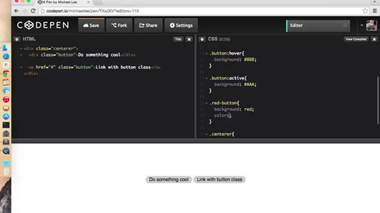 Make your web button rad with CSS - YouTube