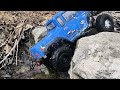 ECX Barrage Gen2: Rocky Creek Crawling in Winter!