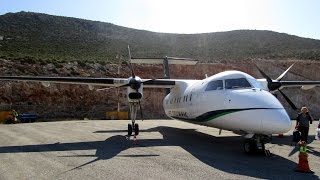 Kastelorizo airport, Olympic Air Dash-8-100 (Flight to Rhodes)