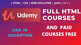 Udemy online courses | udemy paid courses for free | HTML full course