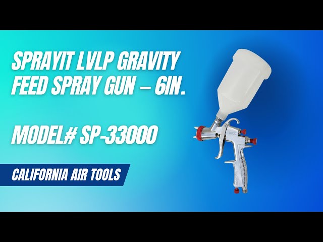 California Air Tools SPRAYIT LVLP Gravity Feed Spray Gun 6in. 60 PSI Model#  SP-33000 