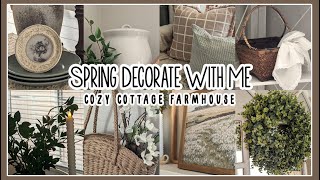 🌷 2024 COZY COTTAGE FARMHOUSE SPRING DECORATE WITH ME│SPRING DECORATING IDEAS│DECORATING FOR SPRING
