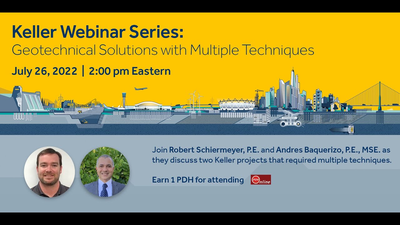 Keller Webinar Series | Geotechnical Solutions with Multiple Techniques