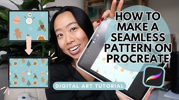 PROCREATE PATTERN TUTORIAL | repeating seamless pattern with christmas holiday digital illustration