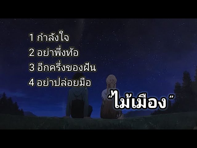 กำลังใจ/อย่าพึ่งท้อ/อีกครึ่งของฝัน/อย่าปล่อยมือ-ไม้เมือง class=