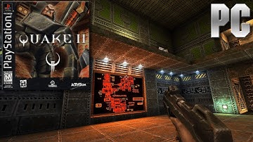 QUAKE II PSX playthrough 4K all secrets - mod recreates PSX campaign for Quake II Remaster PC