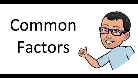 Factoring | Common Factors (Grade 10)