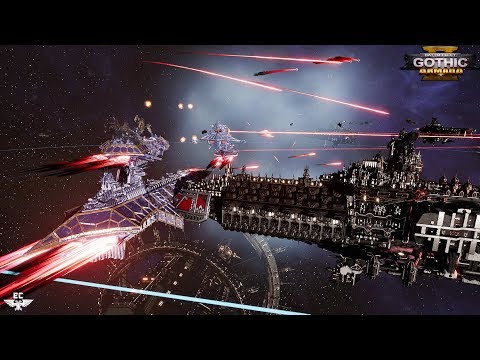 НЕВЕРОЯТНО КРАСИВЫЙ И ЭПИЧЕСКИЙ БОЙ В КОСМОСЕ!  Battlefleet Gothic: Armada 2