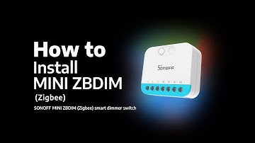 How to Install SONOFF MINI ZBDIM (Zigbee) | SONOFF Smart Dimmer Switch