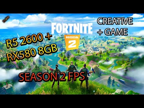 Ryzen 5 2600 + RX 580 8GB | Fortnite Season 2 | FPS TEST + 16GB 3200MHZ | COMPETETIVE SETTINGS 1080p