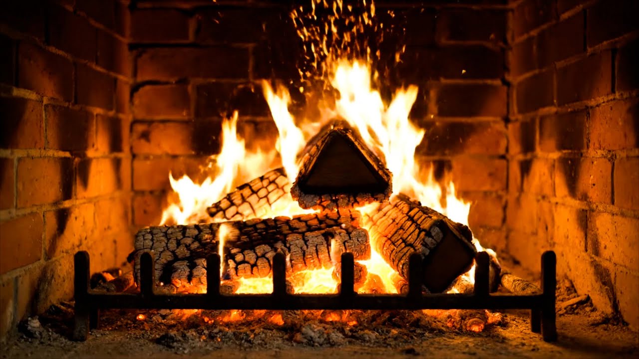 🔥 Fireplace with Crackling Fire Sounds  Cozy Fireplace Ambience for Relax & Sleep