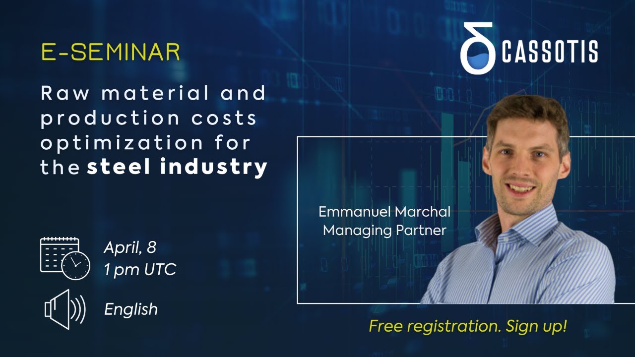 LIVE E-SEMINAR: Raw materials and production costs optimization in the steel industry