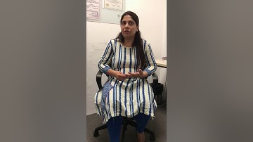 Student sharing experience about institute 