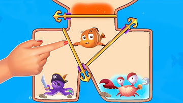 Save fish game | save the fish puzzle pull pin game fishdom