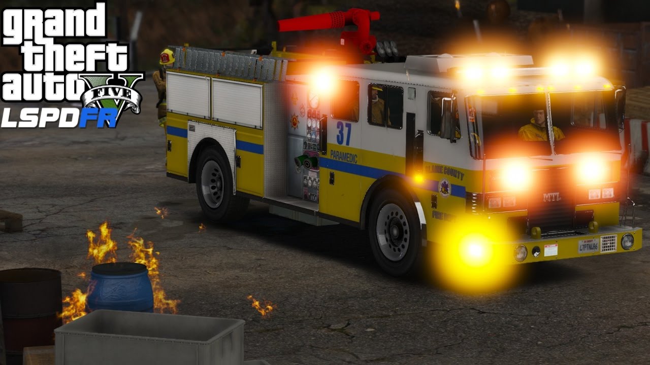 Gta 5 Play As A Firefighter Mod 36blaine County Fire Responding To A